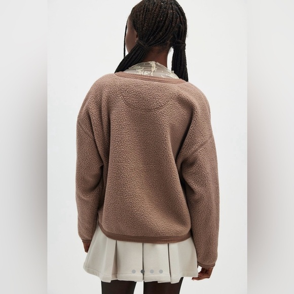 Free People Hug Me Sherpa Cardi - Picture 3 of 8